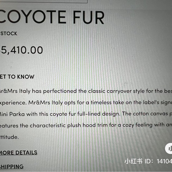 Mr&Mrs ITALY Coyote Fur Jacket - Picture 6 of 7